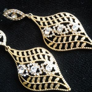 Fine jewelry drop gold dangle earrings